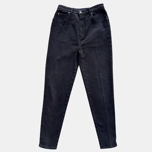VTG L.A. Blues Black High Rise Mom Jeans Vintage 90s Retro Sz 8‎ 28 tapered leg
